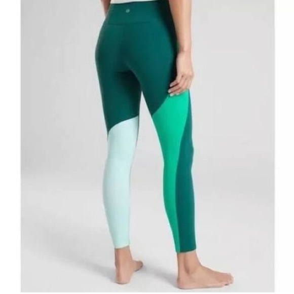 Athleta Elation 78 Tights Leggings Asymmetrical High Waisted - Picture 10 of 11